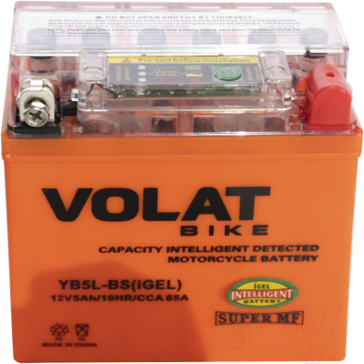 Мотоаккумулятор VOLAT YB5L-BS iGEL R+