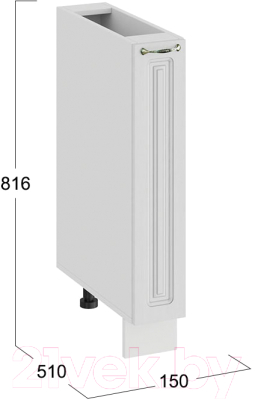 Шкаф карго ТриЯ Бьянка 1Н15К (белый/дуб белый)