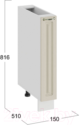 Шкаф карго ТриЯ Бьянка 1Н15К (белый/дуб ваниль)