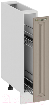 Шкаф карго ТриЯ Бьянка 1Н15К (белый/дуб кофе)