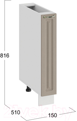 Шкаф карго ТриЯ Бьянка 1Н15К (белый/дуб кофе)