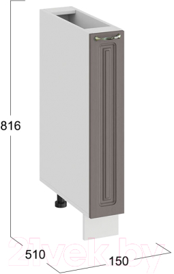 Шкаф карго ТриЯ Бьянка 1Н15К (белый/дуб серый)