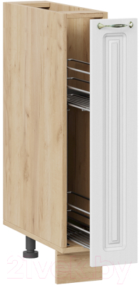 Шкаф карго ТриЯ Бьянка 1Н15К (дуб крафт золотой/дуб белый)