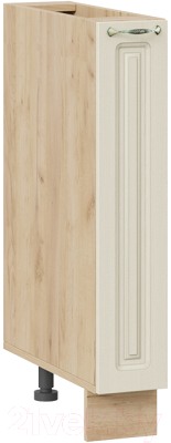 Шкаф карго ТриЯ Бьянка 1Н15К (дуб крафт золотой/дуб ваниль) - фото