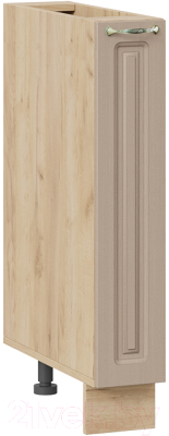 Шкаф карго ТриЯ Бьянка 1Н15К (дуб крафт золотой/дуб кофе) - фото