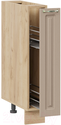 Шкаф карго ТриЯ Бьянка 1Н15К (дуб крафт золотой/дуб кофе)