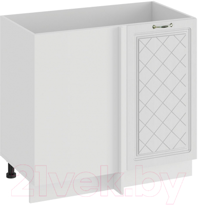 Шкаф под мойку ТриЯ Бьянка 1Н9У (белый/дуб белый) - фото