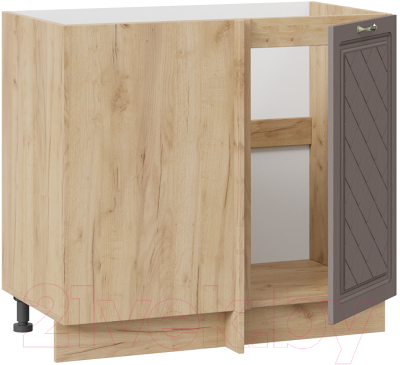 Шкаф под мойку ТриЯ Бьянка 1Н9У (дуб крафт золотой/дуб серый)