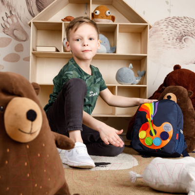 Школьный рюкзак Grizzly RS-374-2 (синий)