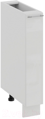 Шкаф карго ТриЯ Весна 1Н15К (белый/белый глянец) - фото