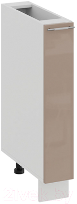 Шкаф карго ТриЯ Весна 1Н15К (белый/кофе с молоком) - фото