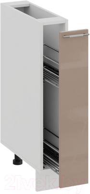 Шкаф карго ТриЯ Весна 1Н15К (белый/кофе с молоком)