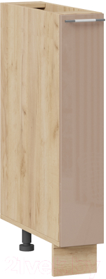 Шкаф карго ТриЯ Весна 1Н15К (дуб крафт золотой/кофе с молоком) - фото