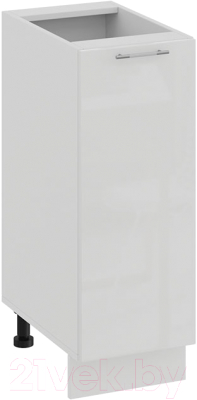 Шкаф-стол кухонный ТриЯ Весна 1Н3 (белый/белый глянец) - фото