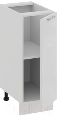 Шкаф-стол кухонный ТриЯ Весна 1Н3 (белый/белый глянец)