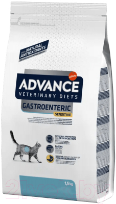 Сухой корм для кошек Advance VetDiet Gastroenteric индейка - фото