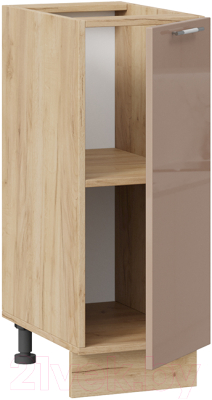 Шкаф-стол кухонный ТриЯ Весна 1Н3 (дуб крафт золотой/кофе с молоком)