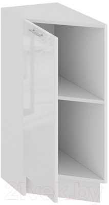 Шкаф-стол кухонный ТриЯ Весна 1Н3Т (белый/белый глянец)