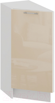 Шкаф-стол кухонный ТриЯ Весна 1Н3Т (белый/ваниль глянец) - фото