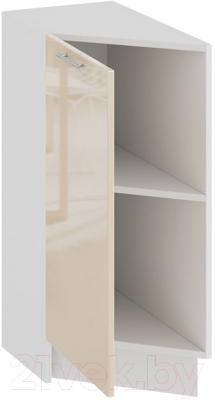 Шкаф-стол кухонный ТриЯ Весна 1Н3Т (белый/ваниль глянец)