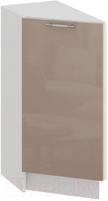 Шкаф-стол кухонный ТриЯ Весна 1Н3Т (белый/кофе с молоком) - фото