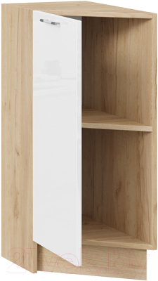 Шкаф-стол кухонный ТриЯ Весна 1Н3Т (дуб крафт золотой/белый глянец)