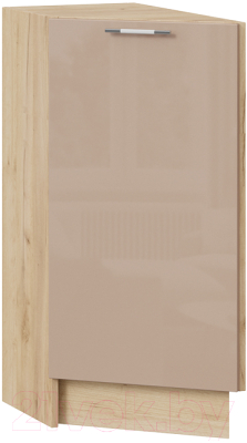 Шкаф-стол кухонный ТриЯ Весна 1Н3Т (дуб крафт золотой/кофе с молоком) - фото