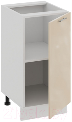 Шкаф-стол кухонный ТриЯ Весна 1Н4 (белый/ваниль глянец)