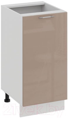 Шкаф-стол кухонный ТриЯ Весна 1Н4 (белый/кофе с молоком) - фото