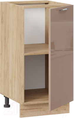 Шкаф-стол кухонный ТриЯ Весна 1Н4 (дуб крафт золотой/кофе с молоком)