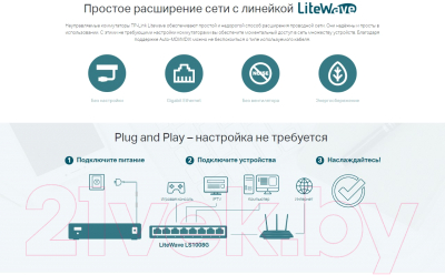 Коммутатор TP-Link LS1008G