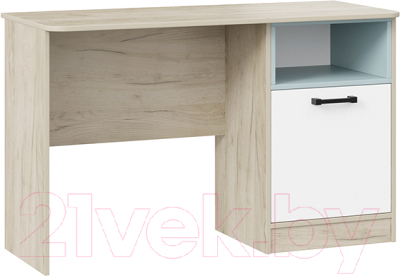 Письменный стол ТриЯ Оливер тип 1 (дуб крафт серый/белый/серо-голубой) - фото