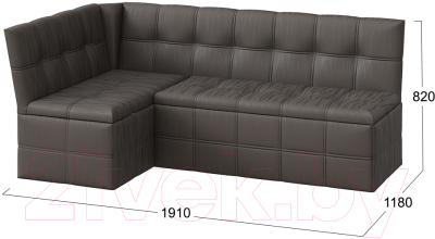 Уголок кухонный мягкий ТриЯ Домино исп.2 (кашемир коричневый)