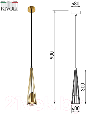 Потолочный светильник Rivoli Elsa 4149-201 / Б0055021