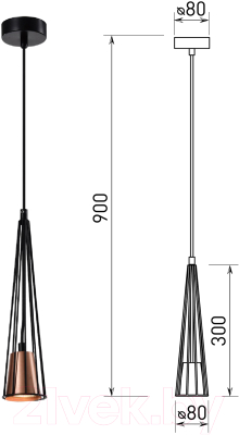 Потолочный светильник Rivoli Emily 4160-201 / Б0055018