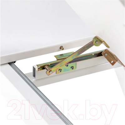 Обеденный стол Импэкс Leset Капри (белый/стекло белое)