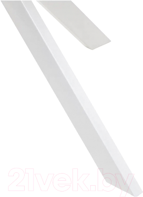 Обеденный стол Импэкс Leset Капри (белый/стекло белое)