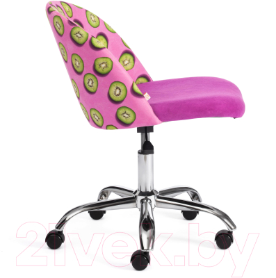 Кресло офисное Tetchair Melody (ткань/флок, фиолетовый/Botanica 06 Kiwi/138)