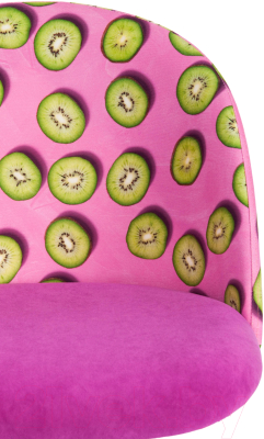 Кресло офисное Tetchair Melody (ткань/флок, фиолетовый/Botanica 06 Kiwi/138)