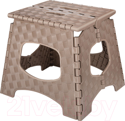 Табурет складной Эльфпласт Мультистул малый EP113 (серо-коричневый) - фото