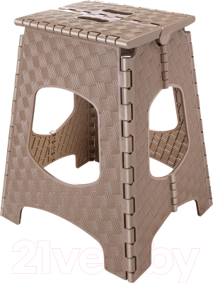 Табурет складной Эльфпласт Мультистул большой EP114 (серо-коричневый) - фото