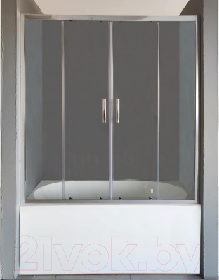 Стеклянная шторка для ванны PELICAN SSW02415