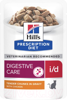Влажный корм для кошек Hill's Prescription Diet i/d Feline with Chicken - фото