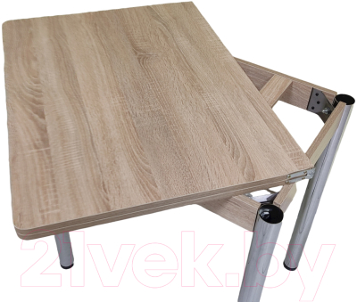 Обеденный стол СВД Юнио 80x60-120 / 012.Д2.Х (дуб сонома)