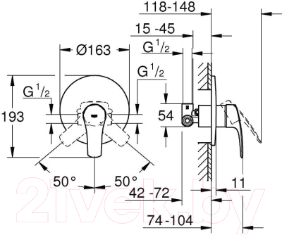 Смеситель GROHE Eurosmart 33556003