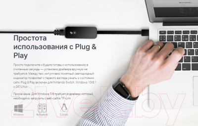 Сетевой адаптер TP-Link UE306
