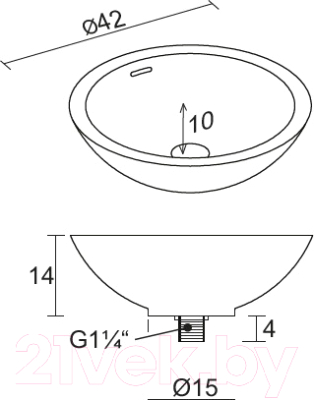 Умывальник Riho Solid Surface W016002105