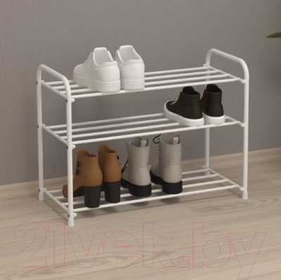 Полка для обуви ЗМИ Альфа 23 / ПДОА 23 (белый)