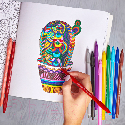 Набор капиллярных ручек Crown MultiPla / CMP-5000SET