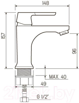 Смеситель РМС SL123-001F